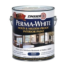 Zinsser Perma-White Satin White Water-Based Mold and Mildew-Proof Paint ... - £69.19 GBP