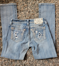 Miss Me jeans size 27 rhinestones straight - $49.99