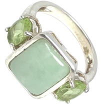 Ross Simons sterling silver Jade Peridot  of  ring size 6 - £43.80 GBP
