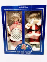 Telco Creations Vintage 1996 Santa &amp; Mrs. Claus 15” Motion-ettes Twin Pack - £70.73 GBP