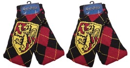 2 Pair Lot - Harry Potter Adult Crew Socks Size 6-12 - Gryffindor Lion L... - $14.00