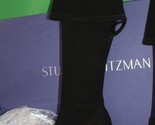 Stuart Weitzman Taglia Highland Black Suede High Heel Boots WL59653 Wome... - $663.29