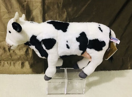 HANSA Realistic Toys High-Quality Black White Stuffed Plush Cow - £117.01 GBP