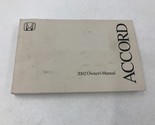 2002 Honda Accord Owners Manual Handbook OEM B02B05043 - $17.32
