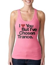 Women&#39;s I Love You But I&#39;ve Chosen Trance Music Hot Pink Tank Top Shirt NWT - $65.16