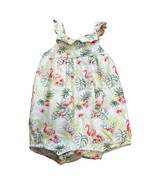 Janie and Jack 6-12 months Jumper Flamingo Tropical Print Bubble Suit Ro... - $21.12