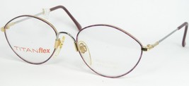 Tita Nflex By Eschenbach 3651 31 Lilac /GOLD Eyeglasses Frame 50-17-130mm (Notes) - £61.30 GBP
