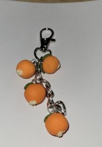 Orange Bunch Keychain Accessory Food Charm Fruit Orange Citrus - $8.75