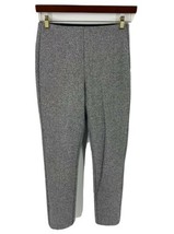 H&amp;M Divided Hot Pants Size 10 Silver Shimmer Sparkly Ankle Length Stretch - $24.75