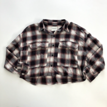 Abercrombie &amp; Fitch Women Crop Shirt Flannel Soft Collection Plaid XS - £6.14 GBP