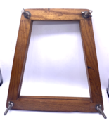 Vintage Wood Tennis Racket Holder ONLY Wooden Screws Racquet 11.5&quot;x11&quot; - €25,14 EUR