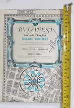 Vintage Touristic Artistic Illustrated Budapest (Hungary) City Map 1968 - £43.13 GBP