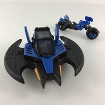 Fisher Price Imaginext DC Super Friends Batwing Vehicle Cycle w Figure Lot 2008 - $27.18