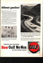 1954 Gulf Oil Gas Car Automobile Auto Vintage Old Print Ad No-Nox Performance b3 - £19.27 GBP