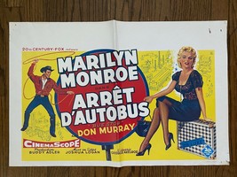 *BUS STOP (1956) Marilyn Monroe Excites Cowboy Don Murray Repro Belgian Poster - £58.97 GBP