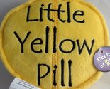 fabdog Little Yellow Pill Plush Dog Squeaker Chew Toy Yellow 5.5&quot; - £4.62 GBP