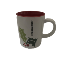 2011 Starbucks Christmas Holly Leaf and Berry 9 oz Coffee Mug Tea Cup Re... - $7.99