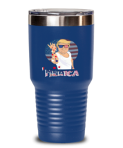 Independence Day Tumbler Trump Merica Independence Day Blue-T-30oz  - £24.73 GBP