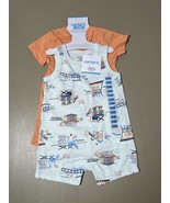 Carter’s Baby 2 Pieces 6-9M Light Green Beach Design And Orange - $236.83 MXN