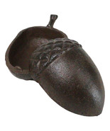 Cast Iron Cottage Western Autumn Acorn Nut Decorative Jewelry Trinket Ke... - $27.15 CAD