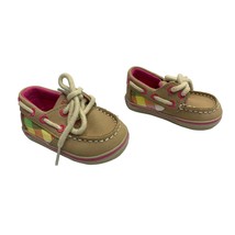 Sperry Girls Infant Baby Size 1 M Shoes Topsider Sneaker Loafer Beige Pink Green - £10.27 GBP