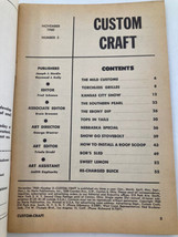 VTG Custom Craft Magazine November 1960 #5 How To Put Scoop On Roof No Label - £7.43 GBP