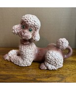 Vintage Large Atlantic Mold Ceramic Poodle Dog Figurine  - $61.27 CAD