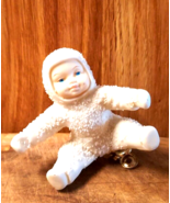 Vintage Dept 56 Snowbabies Bisque Clip-on Baby Angel Ornament - $7.92