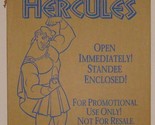 HERCULES DISNEY PROMOTIONAL STANDEE UNASSEMBLED HTF FREE SHIPPING - $149.95