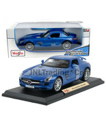 Maisto Special Edition 1:18 Die Cast Metallic Blue Coupe MERCEDES SLR Mc... - £39.95 GBP