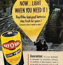 1949 Ray-O-Vac Flashlight Battery Advertisement Vintage Electronics Supp... - €9,29 EUR