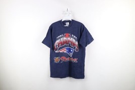 Vtg 90s Mens Small Spell Out 1996 AFC Champs New England Patriots T-Shirt USA - £37.69 GBP