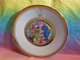 The Art of Chokin 6&quot; Parrot / Toucan Plate Made In Japan Gold Trim - as is - £7.97 GBP