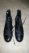 DINO BIGIONI Ankle Boots Black Soft Leather Size 44 BB11407 - $50.00