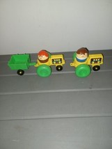 Vintage Fisher Price Little People Farm Tractors Little Tikes Chunky People - $9.99