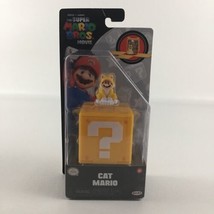 The Super Mario Bros Movie Cat Mario Mini 1&quot; Figure Mystery Block Jakks New - £15.73 GBP