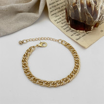 Punk Gold Color Chain Bracelets Branch Geometric Beads Stacking Bracelet Set Mul - £11.54 GBP