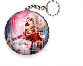 Harley Quinn Villain Gotham City Batman Dark Knight Keychain Key Ring Gift Idea - £11.33 GBP+