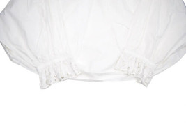 Free People Oversized Tunic Blouse Womens M White Cotton Shirt Cropped L... - £27.35 GBP