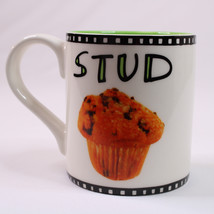 Stud Muffin Coffee Cup You’re Yummy White &amp; Green Inside Mug Cup Spouse Partner  - £6.65 GBP