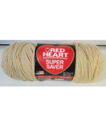 New Red Heart Yarn Super Saver 7 Oz. 100% Acrylic Fibers 334 Buff - $5.44