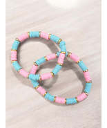 Cotton Candy Clay Bracelet - $5.99