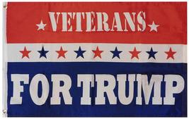 Veterans For Trump Red White Blue 100D Premium Quality Heavy Duty Fade Resistant - £6.00 GBP