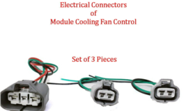 Set 3 Pcs Connectors of Module Cooling Fan Control Fit: Lancer Outlander Mazda 6 - £11.94 GBP