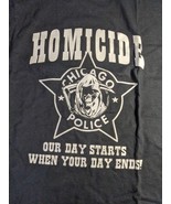 Chicago Police Homicide Black Short Sleeve Tshirt 3XL - $81.48 CAD