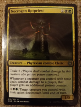 Necrogen Rotpriest Magic The Gathering Phyrexia Zombie 212 MTG Toxic Cleric - $2.28