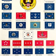 Emblems Flags Of The United States 1940s Lithograph Print History Art DWT7 - $39.99