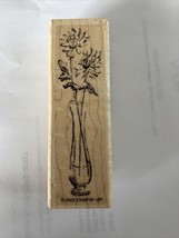 Stampin&#39; Up Wood Stamps Simple Florals stamp paper white 2003 - £9.71 GBP