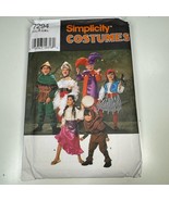 VTG 1996 Simplicity 7294 CHILD S-L Costume Pattern Pirate Gypsy Hunchbac... - $5.93 CAD