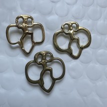 3 Vintage Girl Scouts Brownie Membership Pins Elf In Trefoil - £10.07 GBP